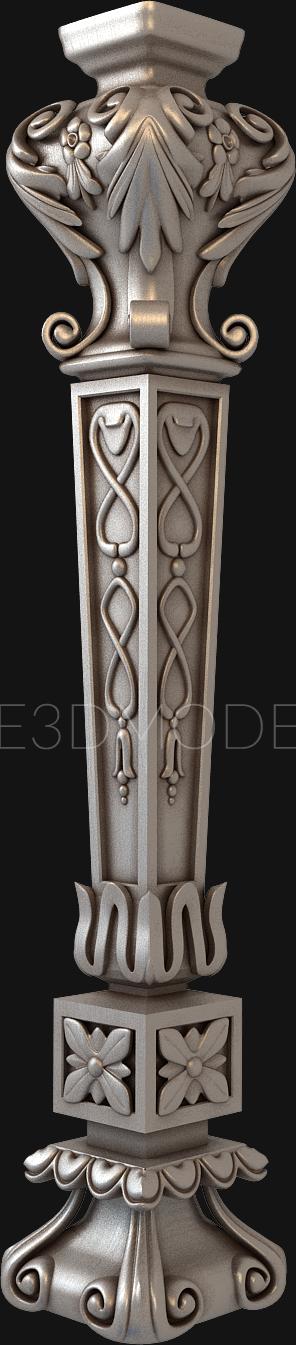 نموذج ثلاثي الأبعاد لآلة CNC الركائز 