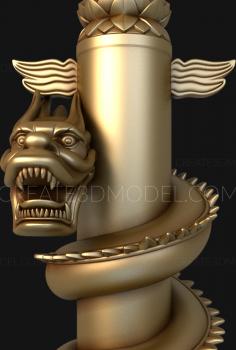 نموذج ثلاثي الأبعاد لآلة CNC الركائز 