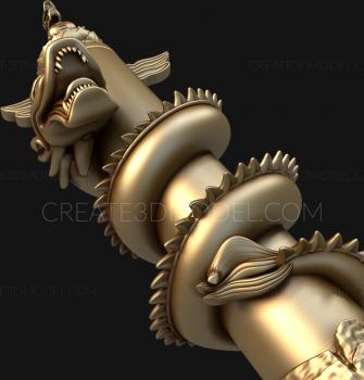 نموذج ثلاثي الأبعاد لآلة CNC الركائز 