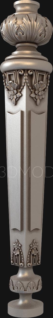 نموذج ثلاثي الأبعاد لآلة CNC الركائز 