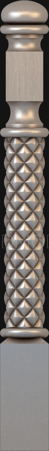 نموذج ثلاثي الأبعاد لآلة CNC الركائز 