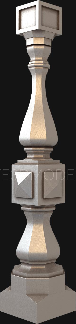 نموذج ثلاثي الأبعاد لآلة CNC الركائز 