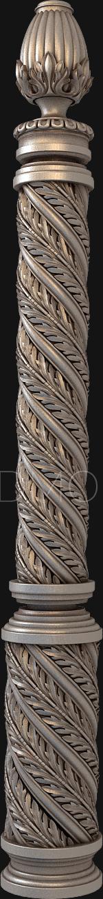 نموذج ثلاثي الأبعاد لآلة CNC الركائز 