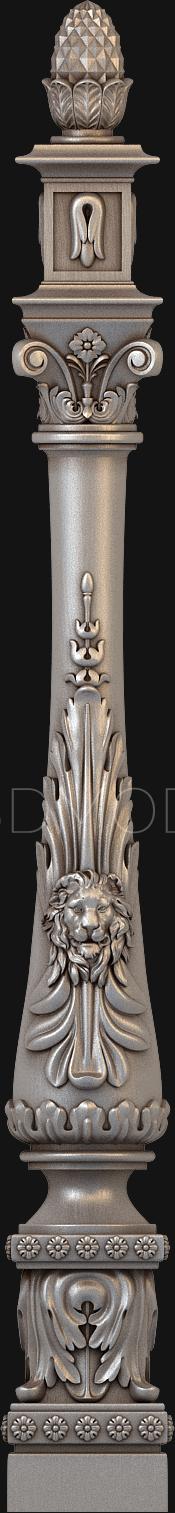 نموذج ثلاثي الأبعاد لآلة CNC الركائز 