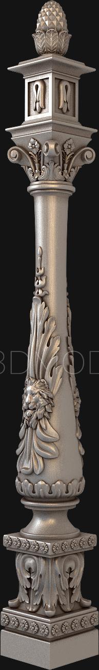 نموذج ثلاثي الأبعاد لآلة CNC الركائز 