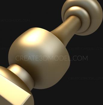 نموذج ثلاثي الأبعاد لآلة CNC الركائز 