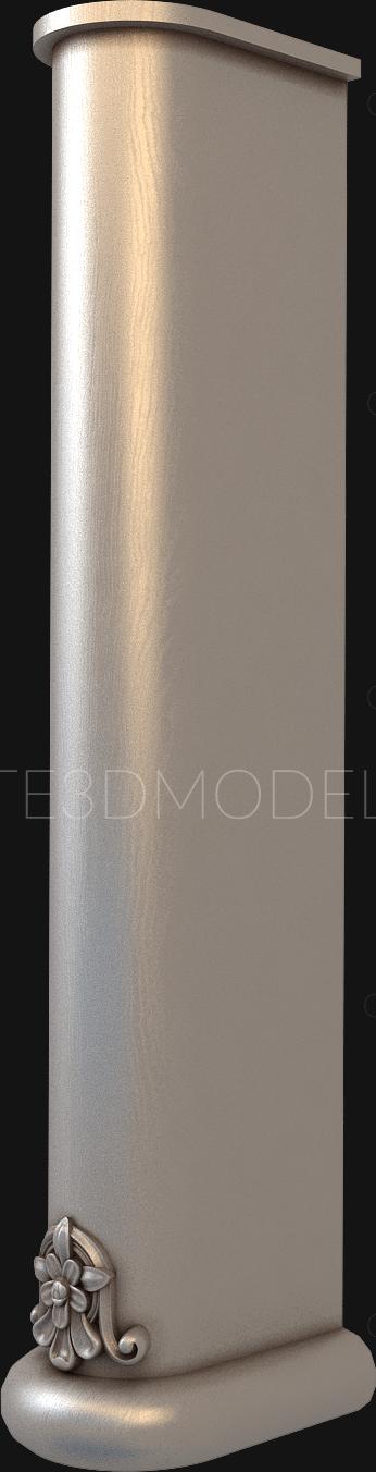 نموذج ثلاثي الأبعاد لآلة CNC الركائز 