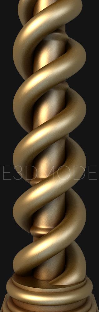 نموذج ثلاثي الأبعاد لآلة CNC الركائز 