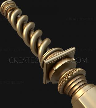 نموذج ثلاثي الأبعاد لآلة CNC الركائز 