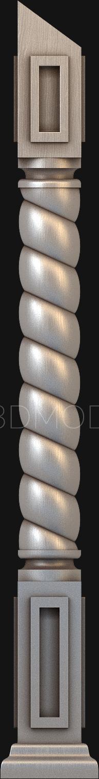 نموذج ثلاثي الأبعاد لآلة CNC الركائز 