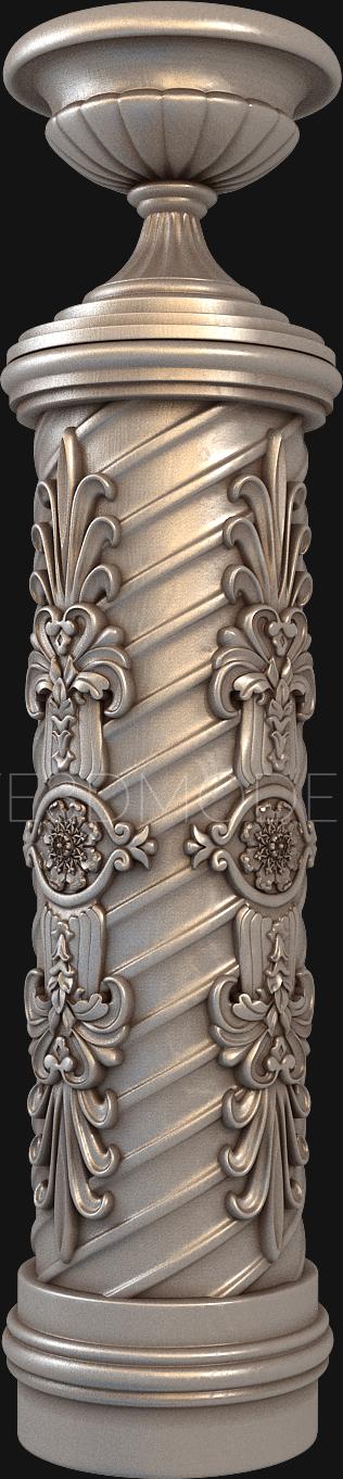 نموذج ثلاثي الأبعاد لآلة CNC الركائز 