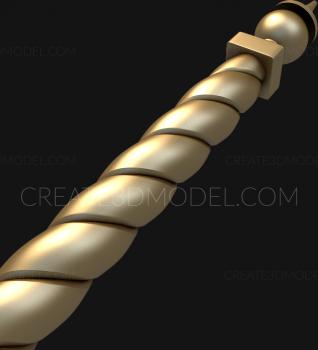 نموذج ثلاثي الأبعاد لآلة CNC الركائز 