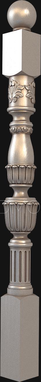 نموذج ثلاثي الأبعاد لآلة CNC الركائز 