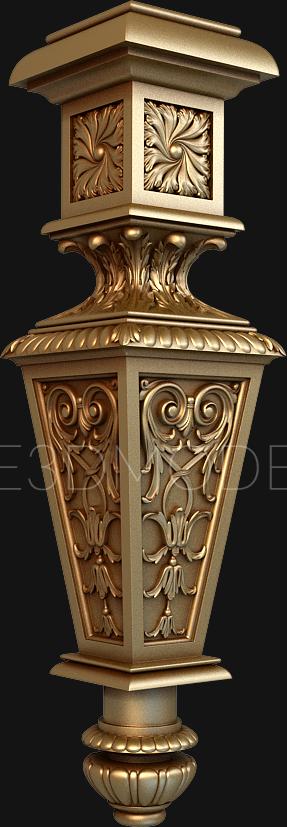 نموذج ثلاثي الأبعاد لآلة CNC الركائز 