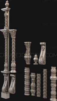 نموذج ثلاثي الأبعاد لآلة CNC الركائز 