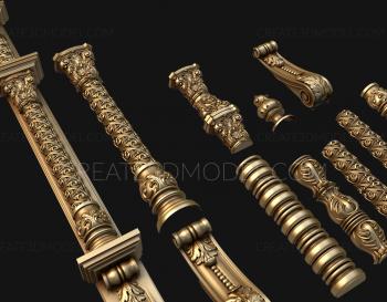 نموذج ثلاثي الأبعاد لآلة CNC الركائز 