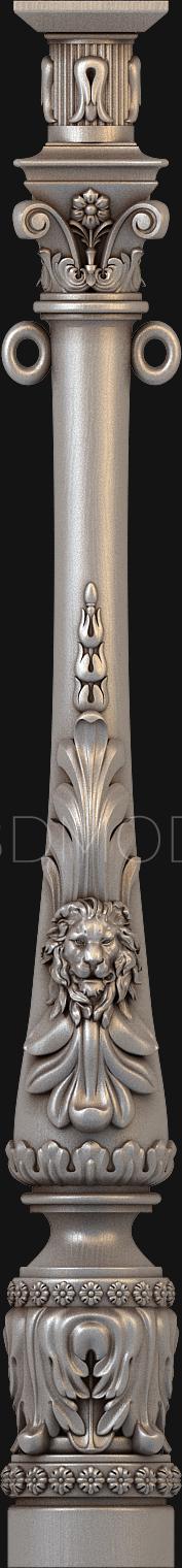 نموذج ثلاثي الأبعاد لآلة CNC الركائز 