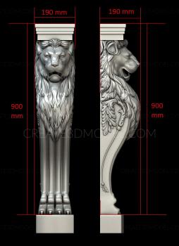 نموذج ثلاثي الأبعاد لآلة CNC الركائز 