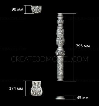 نموذج ثلاثي الأبعاد لآلة CNC الركائز 