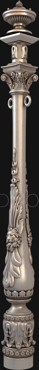 نموذج ثلاثي الأبعاد لآلة CNC الركائز 