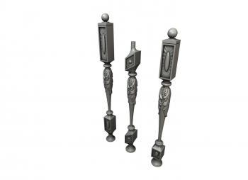 نموذج ثلاثي الأبعاد لآلة CNC الركائز 