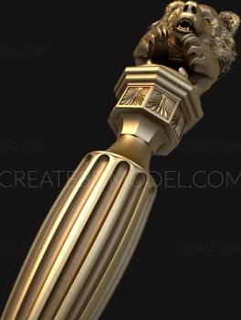 نموذج ثلاثي الأبعاد لآلة CNC الركائز 