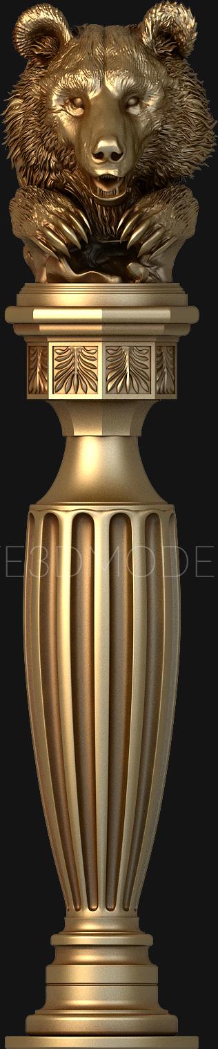 نموذج ثلاثي الأبعاد لآلة CNC الركائز 