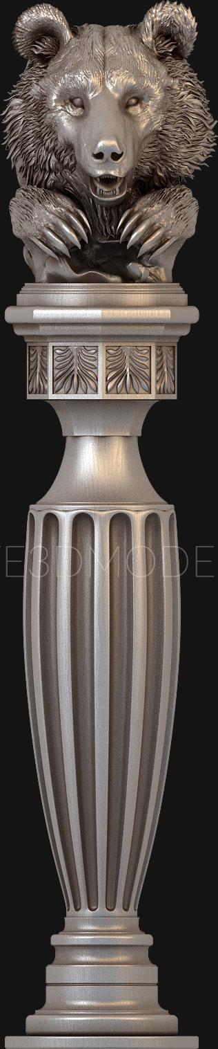 نموذج ثلاثي الأبعاد لآلة CNC الركائز 