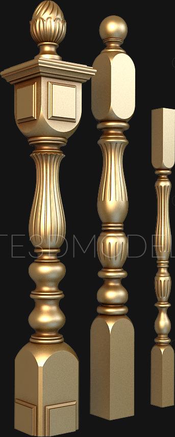 نموذج ثلاثي الأبعاد لآلة CNC الركائز 